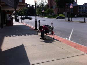 Melanie is too nervous to look