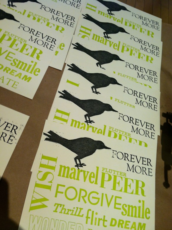 Aha! Raven-inspired card.