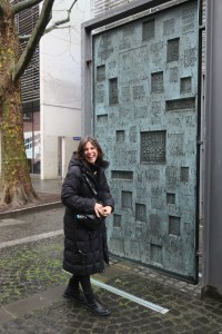 Arriving at the museum, and my sister captures my pure and utter bliss of this moment.